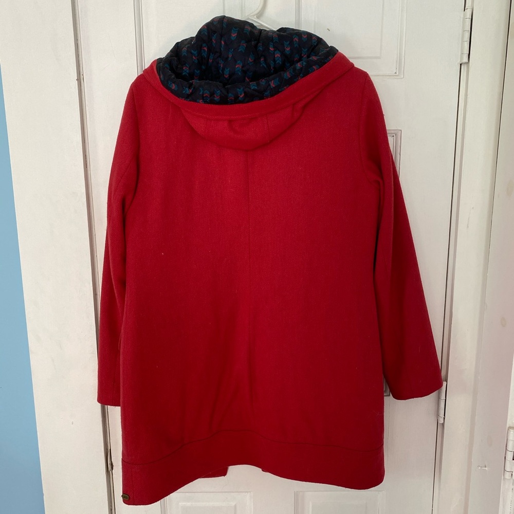 Red Wool Coat - Picture 3 of 5